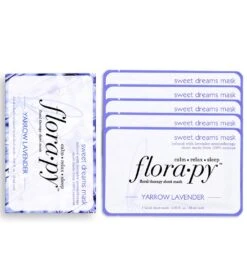 Sweet Dreams Aromatherapy Sheet Mask 5 Count, Yarrow Lavender -Optimal Swimming Equipment 6611789414568 4