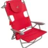 Face Down Beach Chair W/ Backpack Straps 2 Face Down Beach Chair W/ Backpack Straps -Optimal Swimming Equipment 6716806398120 red 1a