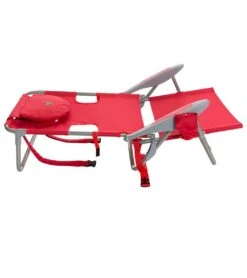 Face Down Beach Chair W/ Backpack Straps -Optimal Swimming Equipment 6716806398120 red 3a