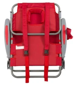 Face Down Beach Chair W/ Backpack Straps -Optimal Swimming Equipment 6716806398120 red 4a