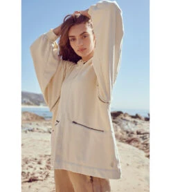 FREE PEOPLE Close Call Zip Hoodie -Optimal Swimming Equipment 6735470493864 brushedsail 6a