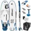 CRESSI Travelight Foldable 9â2ââ Inflatable SUP Set 2 CRESSI Travelight Foldable 9â2ââ Inflatable SUP Set -Optimal Swimming Equipment 6856349581480 whiteblue 1a