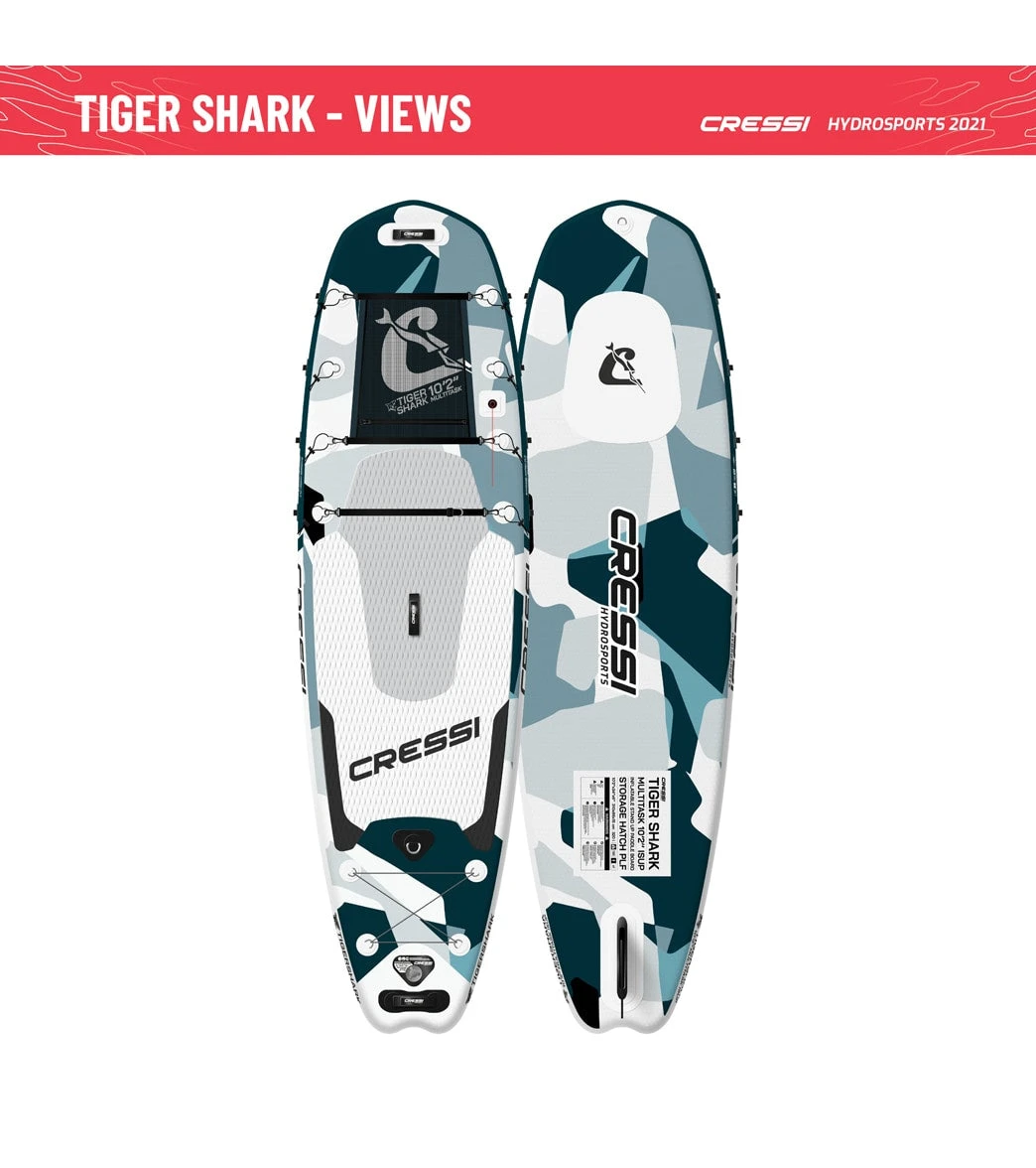 CRESSI Tiger Shark Multitask 10’2’’ Inflatable SUP Set 14 CRESSI Tiger Shark Multitask 10’2’’ Inflatable SUP Set - Image 12