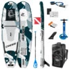 CRESSI Tiger Shark Multitask 10’2’’ Inflatable SUP Set -Optimal Swimming Equipment 6856350367912 greyblackcammo 1a