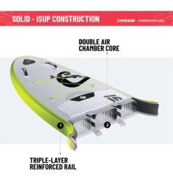 CRESSI Solid Tandem Dc 12'2'' Inflatable SUP -Optimal Swimming Equipment 6856351613096 grey 13a