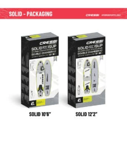 CRESSI Solid Tandem Dc 12'2'' Inflatable SUP -Optimal Swimming Equipment 6856351613096 grey 9a