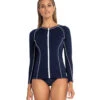 Women's Pool Surf Ryder Long Sleeve Zip Rash Guard 1 Women's Pool Surf Ryder Long Sleeve Zip Rash Guard -Optimal Swimming Equipment 6939949727912 ink 1a