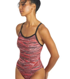 Drift Thin Strap One Piece Swimsuit 15 Drift Thin Strap One Piece Swimsuit -Optimal Swimming Equipment 6942387339432 red 5a