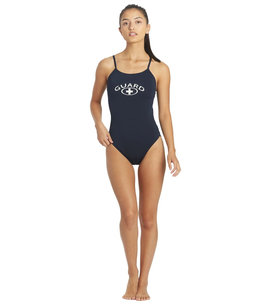 Women's Open V Back Lifeguard One Piece Swimsuit 6 Women's Open V Back Lifeguard One Piece Swimsuit - Image 4