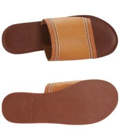 Roxy Women's Kaia Slide -Optimal Swimming Equipment 6953968173224 lightbrown 4a