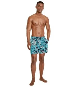 Speedo Men's 16" Printed Palm Swim Trunks 10 Speedo Men's 16" Printed Palm Swim Trunks -Optimal Swimming Equipment 7008196493480 peacoat 4a