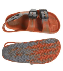 Kid's Tate Slip On Sandal (Toddler, Little Kid) 9 Kid's Tate Slip On Sandal (Toddler, Little Kid) -Optimal Swimming Equipment 7025678844072 charcoalorange 4a
