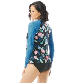 Women's Floral Fantasy Mary Long Sleeve Sun Guard Top 5 Women's Floral Fantasy Mary Long Sleeve Sun Guard Top -Optimal Swimming Equipment 7065507725480 blkmulti 2a