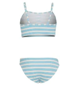Girls' Horizon Line Two Piece Set (Big Kid) -Optimal Swimming Equipment 7070853169320 blu 2a