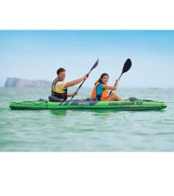 Intex Challenger K2 Kayak W/ 86" Aluminum Oars & High-Output Pump -Optimal Swimming Equipment 7159154147496 4