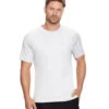Reebok Men's Solid White Raglan Swim Tee 2 Reebok Men's Solid White Raglan Swim Tee -Optimal Swimming Equipment 7167536365736 grey 1a
