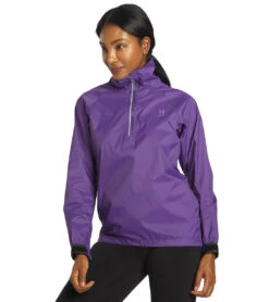Level Six Women's Orillia 2.5-ply Waterproof Breathable Long Sleeve Touring Dry Top -Optimal Swimming Equipment 7186373443752 violetindigo 5a