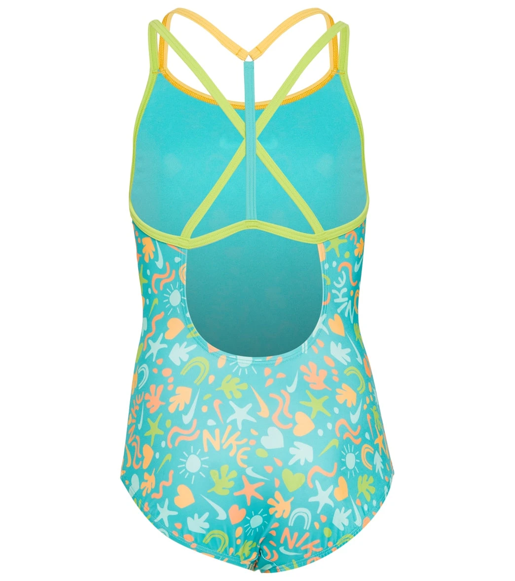 Nike Girls' Fun Forest T-Crossback One Piece Swimsuit (Big Kid) 4 Nike Girls' Fun Forest T-Crossback One Piece Swimsuit (Big Kid) - Image 2