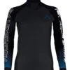 AQUASPHERE Women's Aqua Skin V3 Tri Top -Optimal Swimming Equipment 7197879402664 blackturquoise 1a