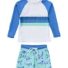 Boys' Minty Shark LS Baby Set (Baby, Toddler, Little Kid) -Optimal Swimming Equipment 7217018405032 mint 1a