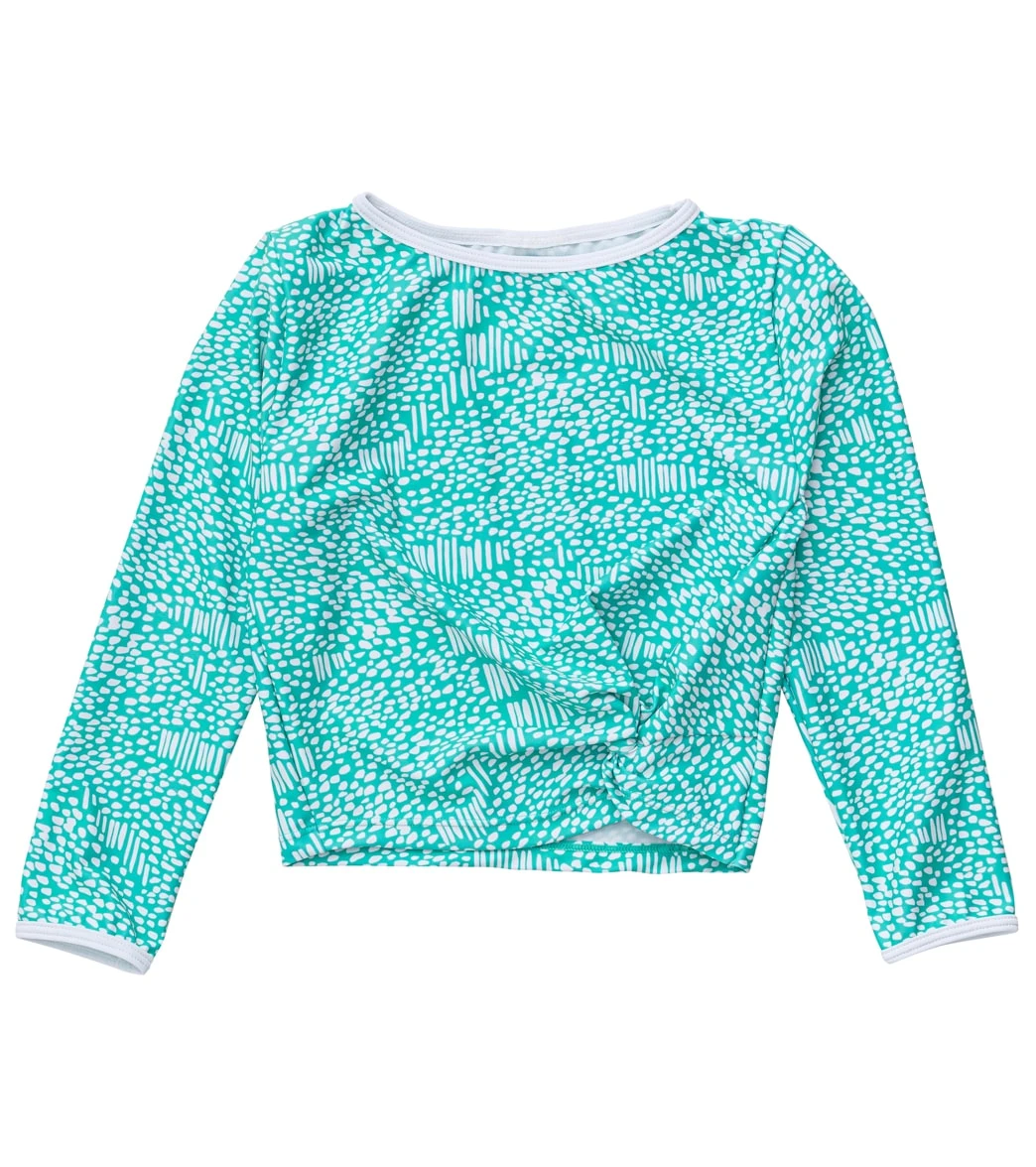 Girls' Spearmint Spot LS Wrap Crop Bikini Top (Little Kid, Big Kid) 3 Girls' Spearmint Spot LS Wrap Crop Bikini Top (Little Kid, Big Kid)