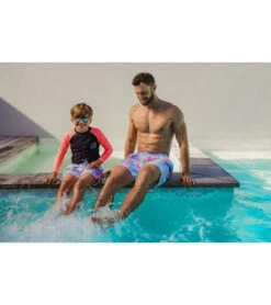 Boys' Surf School Navy Coral LS Rash Top (Toddler, Little Kid, Big Kid) -Optimal Swimming Equipment 7217021911208 navy 3a