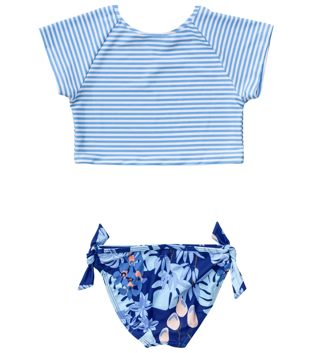 Girls' Mango Tango Sustainable Crop SS Rash Top Set (Little Kid, Big Kid) 4 Girls' Mango Tango Sustainable Crop SS Rash Top Set (Little Kid, Big Kid) - Image 2