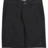 Billabong Boys' Crossfire Slub Walkshort (Big Kid) -Optimal Swimming Equipment 7222805430440 black 1a