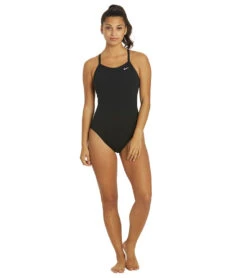 Nike Women's HydraStrong Solid Poly Racer Back One Piece Swimsuit 10 Nike Women's HydraStrong Solid Poly Racer Back One Piece Swimsuit -Optimal Swimming Equipment 7228379332776 black 4a