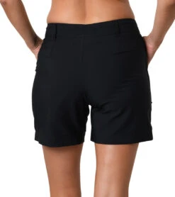 Jantzen Women's Solid Rolled Walking Short -Optimal Swimming Equipment 7234456092840 black 3a