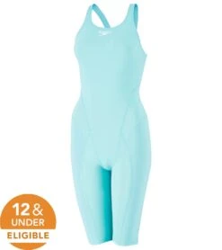 Speedo Women's Vanquisher Kneeskin Tech Suit Swimsuit -Optimal Swimming Equipment 7300840652968 blueice 5a