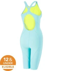 Speedo Women's Vanquisher Kneeskin Tech Suit Swimsuit -Optimal Swimming Equipment 7300840652968 blueice 6a
