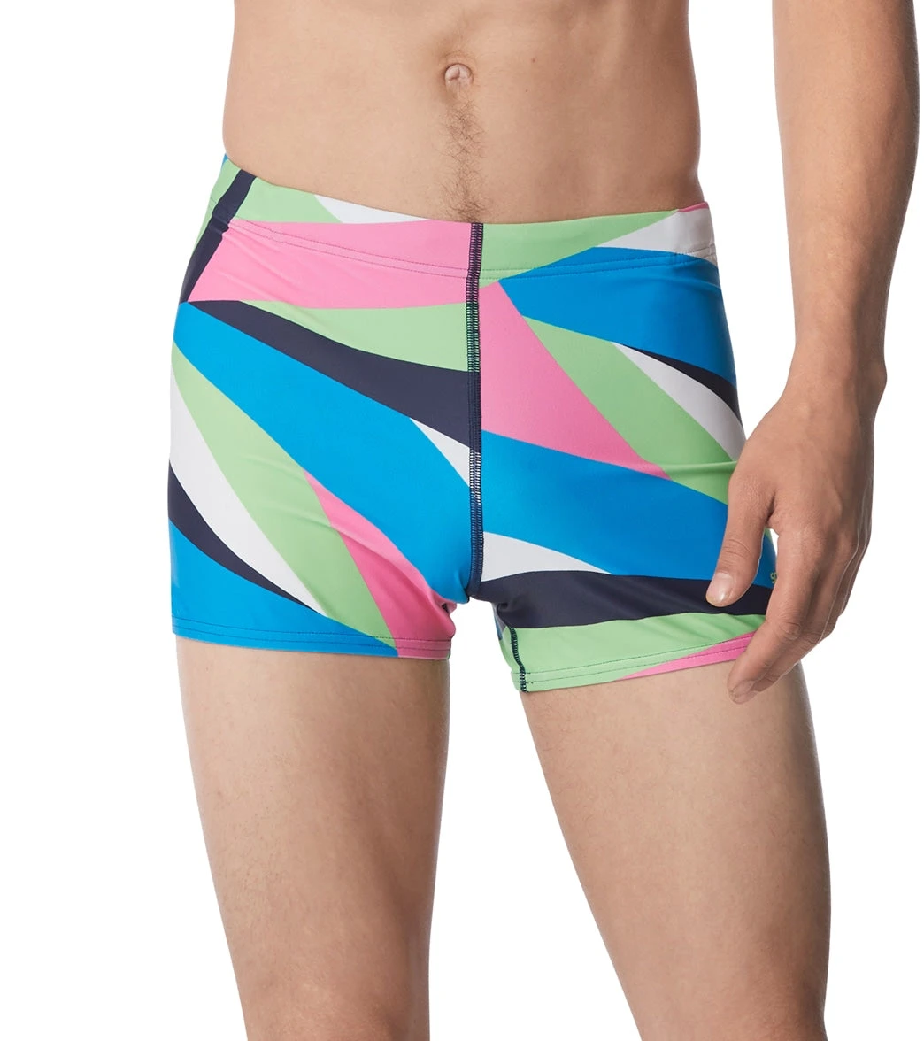 Speedo Men's Printed Square Leg Swimsuit 3 Speedo Men's Printed Square Leg Swimsuit