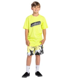 Volcom Boys' Poly Party Trunk Boardshort 8 Volcom Boys' Poly Party Trunk Boardshort -Optimal Swimming Equipment 7329059831976 black 3a