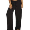 HURLEY Women's Alisa Wide Leg Pant -Optimal Swimming Equipment 7333619957928 caviar 1a