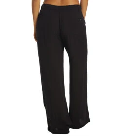 HURLEY Women's Alisa Wide Leg Pant -Optimal Swimming Equipment 7333619957928 caviar 3a