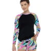 Women's Joyful Parker Long Sleeve UV Rashguard -Optimal Swimming Equipment 7351095066792 multi 1a