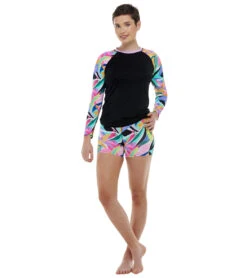 Women's Joyful Parker Long Sleeve UV Rashguard 9 Women's Joyful Parker Long Sleeve UV Rashguard -Optimal Swimming Equipment 7351095066792 multi 4a