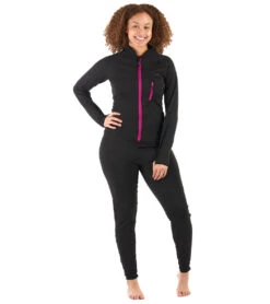 Level Six Women's Vesta Zippered Full Thermal Unisuit 10 Level Six Women's Vesta Zippered Full Thermal Unisuit -Optimal Swimming Equipment 7363715891368 black 4a