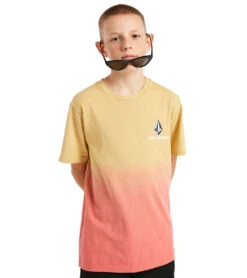 Volcom Boys' Stone Dip Short Sleeve Tee (Big Kid) 10 Volcom Boys' Stone Dip Short Sleeve Tee (Big Kid) -Optimal Swimming Equipment 7397864964264 sunfade 3a