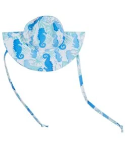 Girls' Seahorse Reef UPF 50+ Floppy Hat 5 Girls' Seahorse Reef UPF 50+ Floppy Hat -Optimal Swimming Equipment 7408499523752 seahorsereef 2a