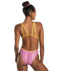 Sporti X Alex & Gretchen Walsh XOXO Tracy Double Strap One Piece Swimsuit -Optimal Swimming Equipment 7424673677480 pink 7a