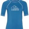 Quiksilver Boys' On Time Short Sleeve UPF 50 Rash Guard (Toddler, Little Kid) 2 Quiksilver Boys' On Time Short Sleeve UPF 50 Rash Guard (Toddler, Little Kid) -Optimal Swimming Equipment 7426410545320 vallartablue 1a