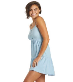 Roxy Women's Beach Hangs Dress -Optimal Swimming Equipment 7428432625832 powderblue 4a