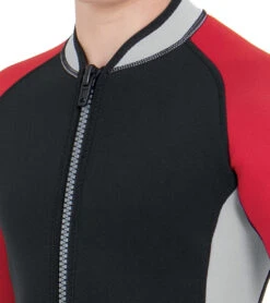 Kids 2.5mm Short Sleeve Ciao -Optimal Swimming Equipment 7456266223784 blackred 4a