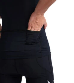 2XU Men's Core Tri Singlet -Optimal Swimming Equipment 7468244467880 blackwhite 7a