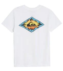 Quiksilver Boys' Echoes Of The Past Short Sleeve Tee (Big Kid) -Optimal Swimming Equipment 7469010452648 white 2a