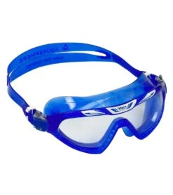 AQUASPHERE Vista Xp Open Water/Tri Mask -Optimal Swimming Equipment 7472379232424 clearlensbluewithbluestrap 3a