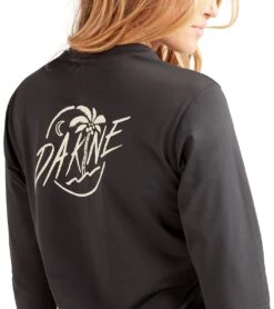 Dakine Women's Mission Crew Long Sleeve UPF 50 Surf Shirt -Optimal Swimming Equipment 7476060717224 black 6a