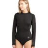 Dakine Women's HD Long Sleeve UPF 50 One Piece Swimsuit -Optimal Swimming Equipment 7476061503656 black 1a